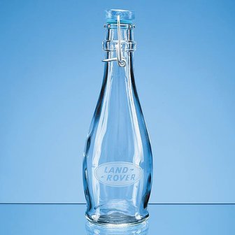 0.355ltr Round Blue Cap Swing Top Bottle