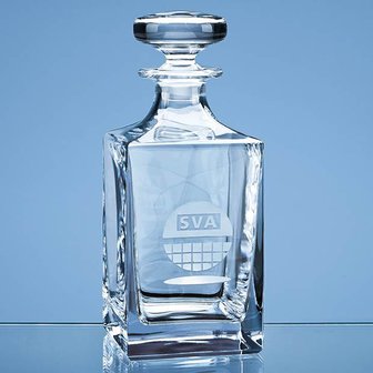 Dartington Crystal Square Spirit Decanter