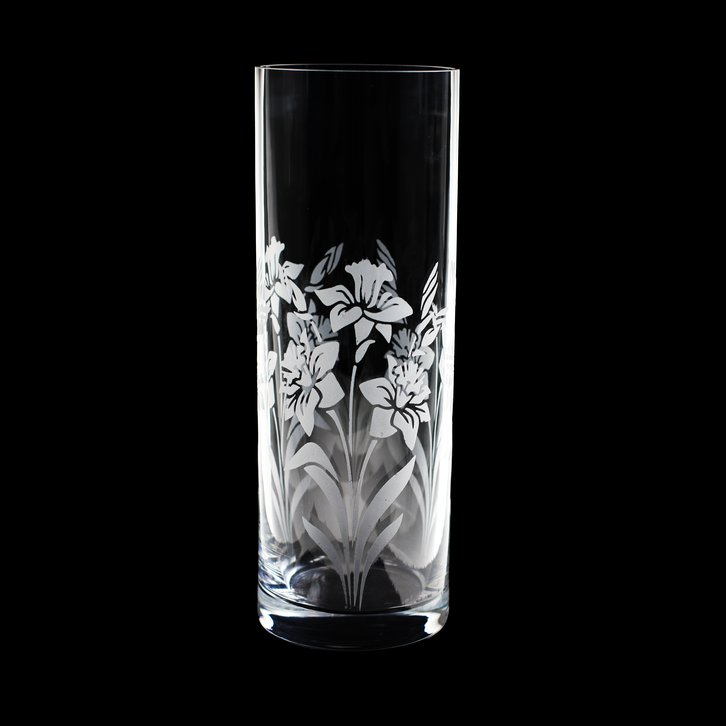 Daffodil Cylinder Vase 10" x 4"