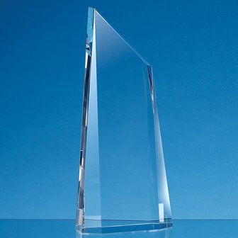 28cm Optical Crystal Facetted Peak Award