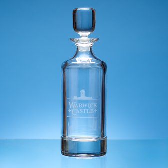 0.75ltr Round Crystal Decanter