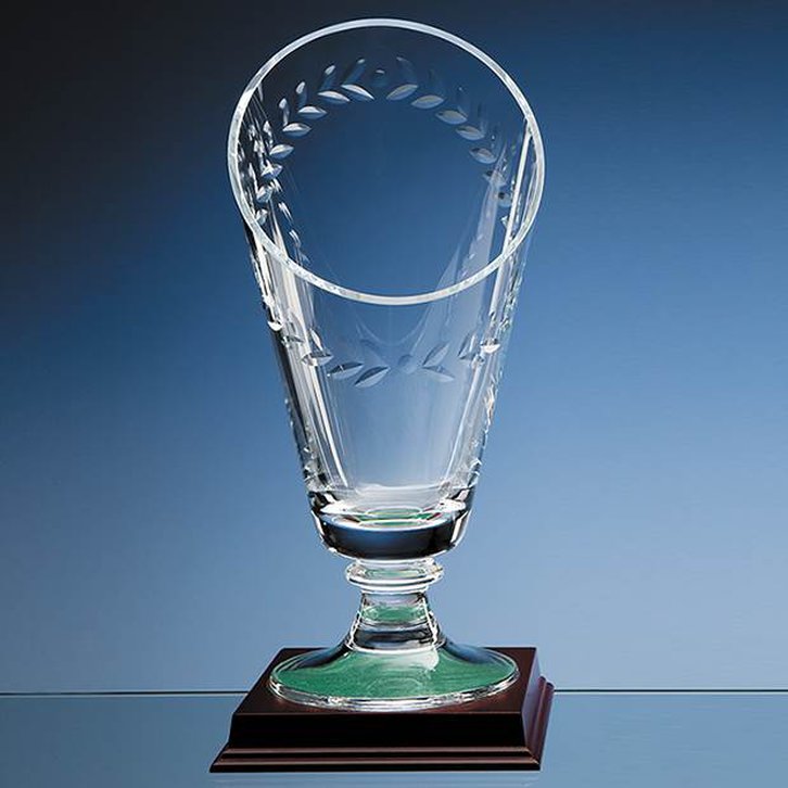 34cm Handmade Slope Top Laurel Vase