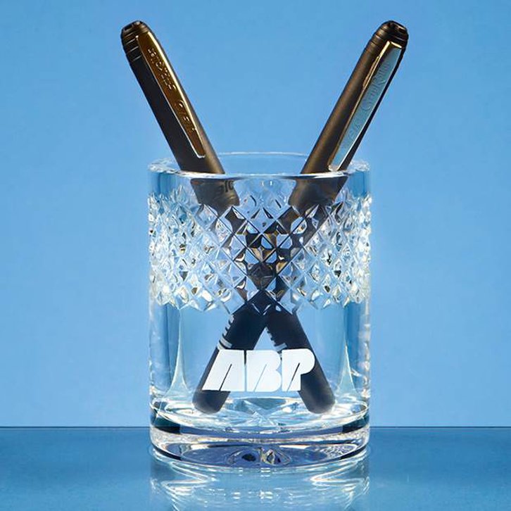 9cm Lead Crystal Pen Holder