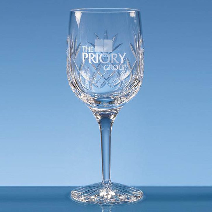 280ml Blenheim Lead Crystal Panel Goblet