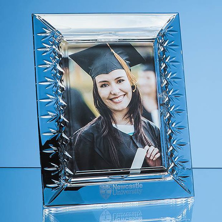 25cm Lead Crystal Panelled Photo Frame for 5inchinch x 7inchinch Photo  V
