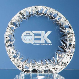 13cm Mario Cioni Lead Crystal Tech Roundel