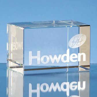8cm Optical Crystal Rectangle