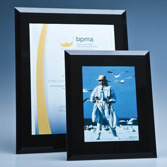 Black Surround Glass Frame for 5inchinch x 7inchinch Photo  H or V