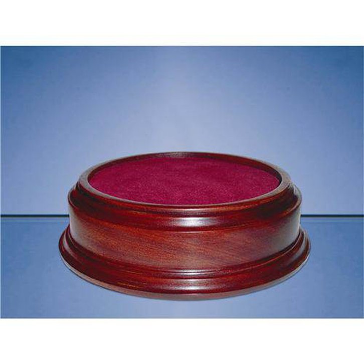5inchinch Recess Round Mahogany Base