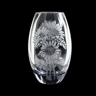 Sunflower Barrel Vase 9"