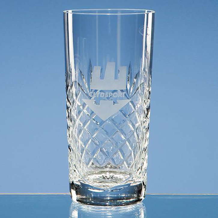 320ml Durham Lead Crystal Panel High Ball