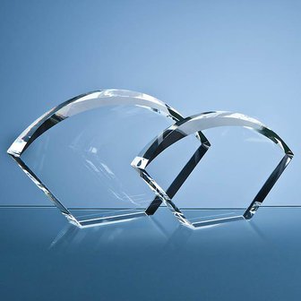 21.5cm Optical Crystal Bevelled Arch Award
