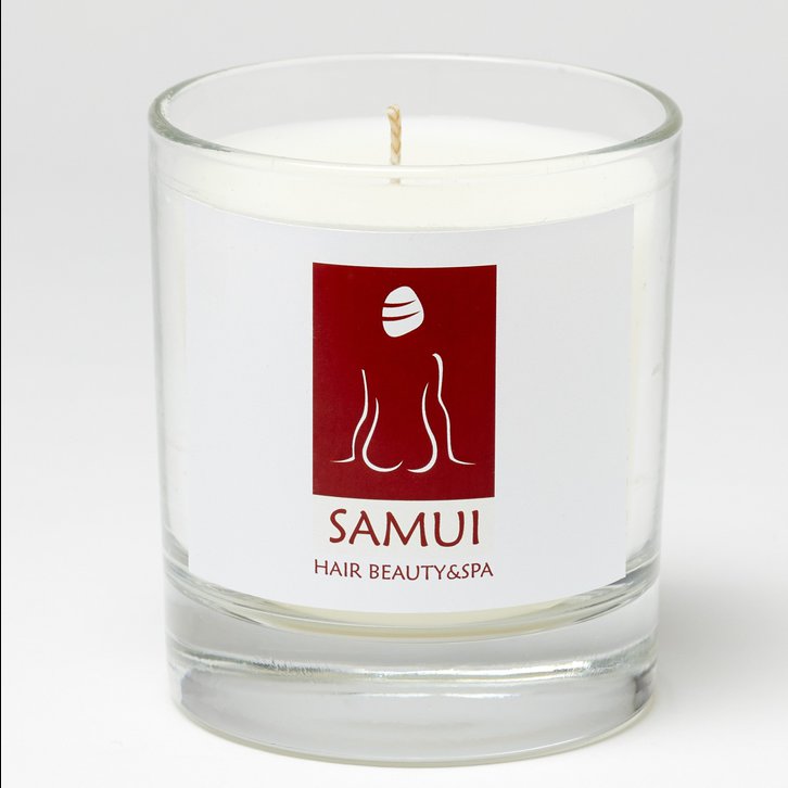 9.5cm Personalised Scented Home Candle White Christmas
