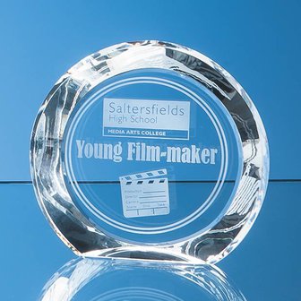 15cm Optical Crystal Elite Circle Award